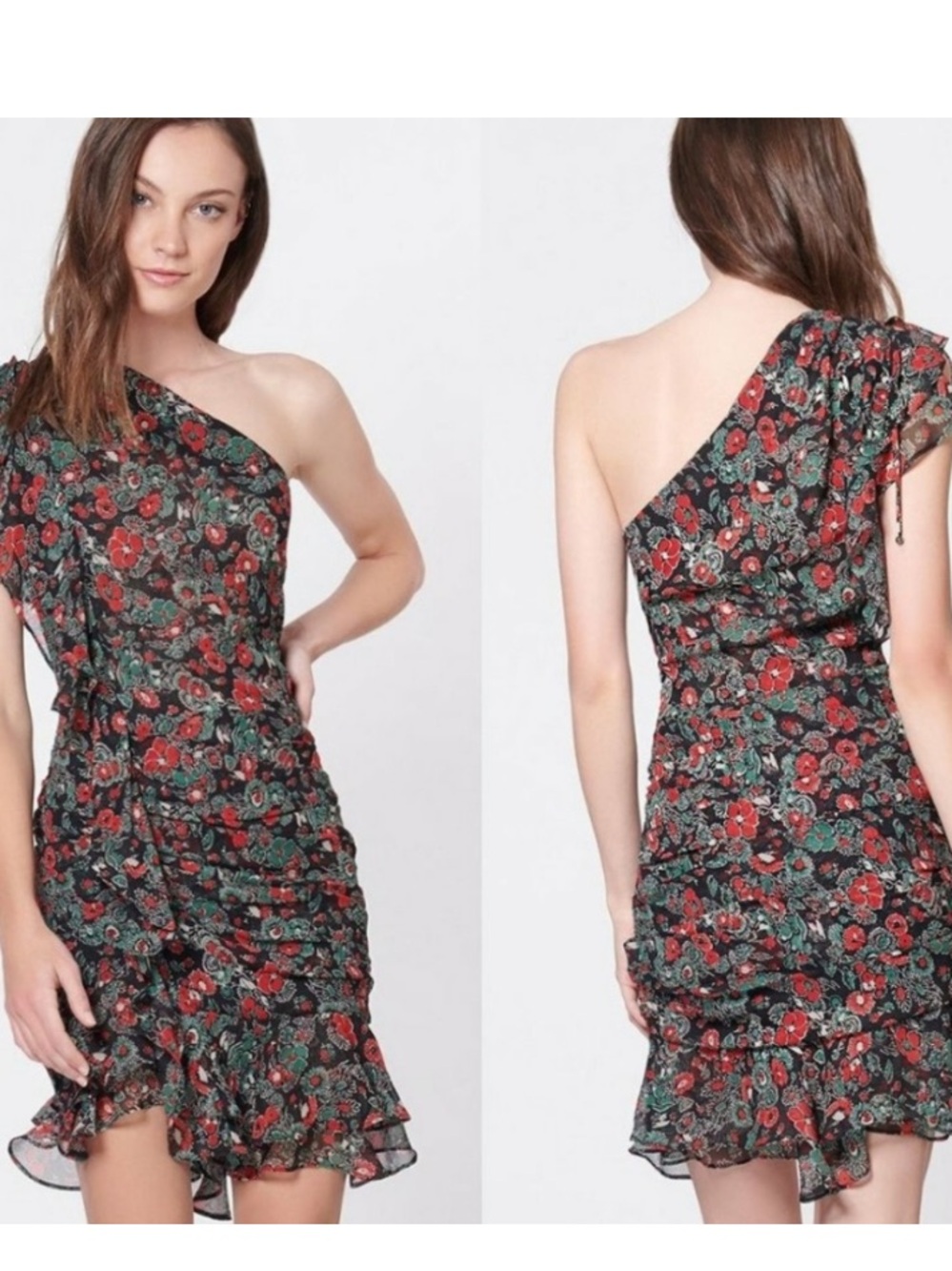 Veronica Beard ruched one-shoulder dress 6 NWT